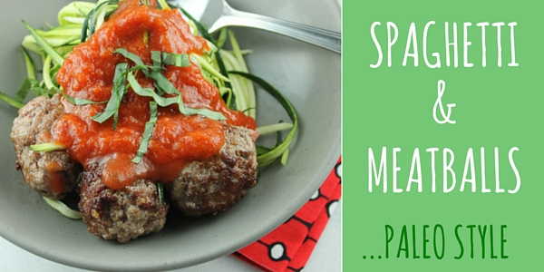 paleo style spaghetti and meatballs