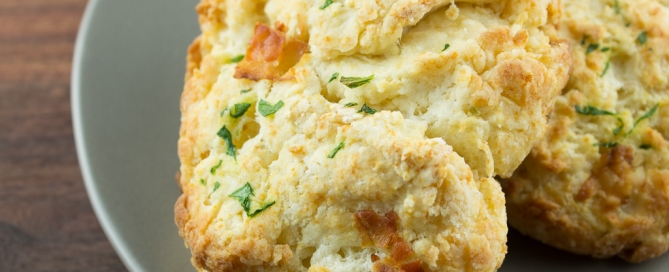 Bacon and Chive Scones