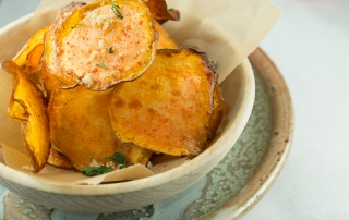 Sweet and Spicy Sweet Potato Chips